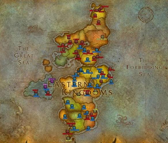 东部王国糖罐分布