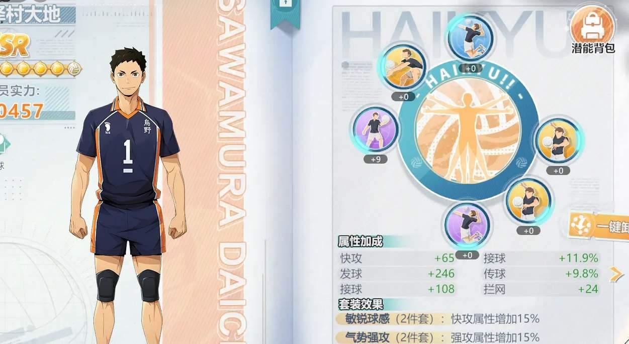 排球少年新的征程潜能套装搭配指南