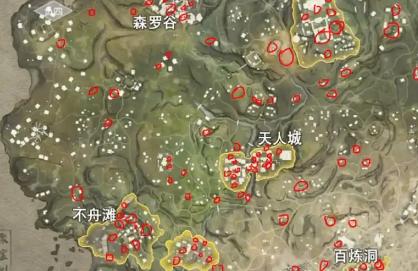 森罗谷外露墙区宝箱刷新点