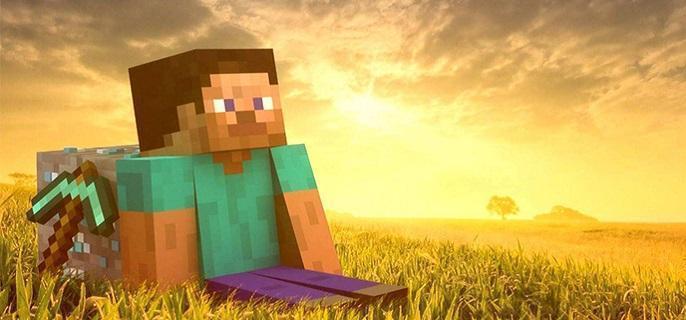 樱花林与村庄美景