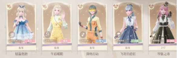 套装分类效果展示