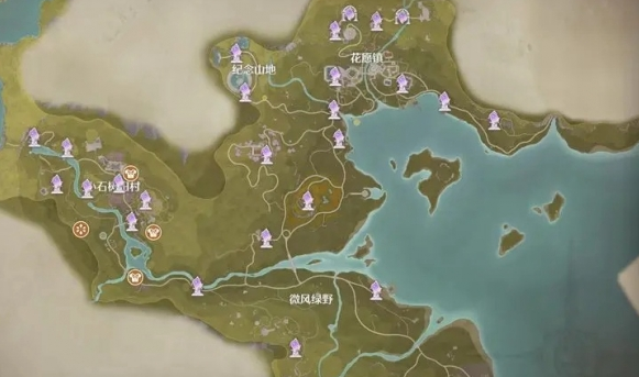 流转之柱位置示意图