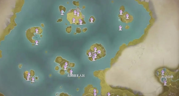 地图传送节点分布