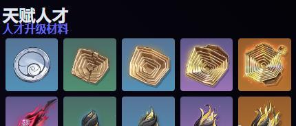 天赋素材图示