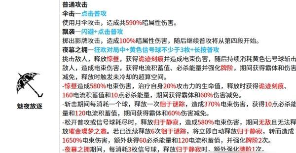 魅夜放逐连招技巧