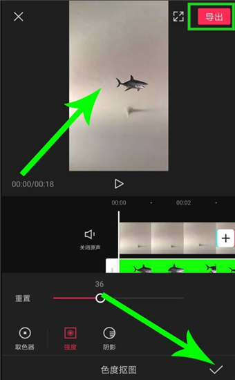 绿幕助手导出界面