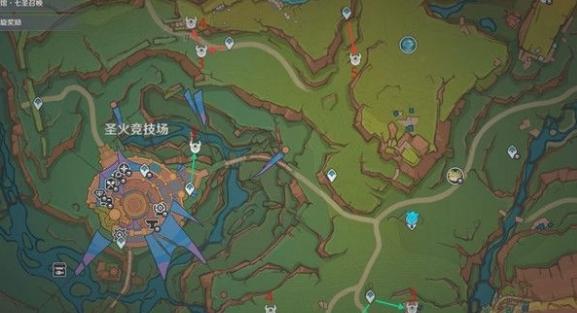 圣火竞技场金哨分布