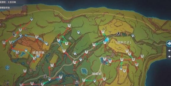 坚岩隘谷金哨分布