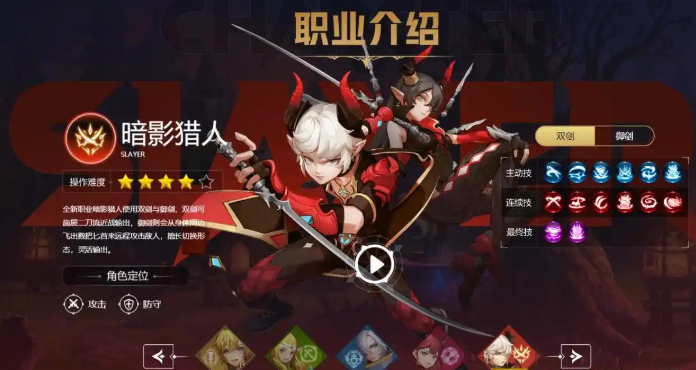 龙之谷世界职业推荐