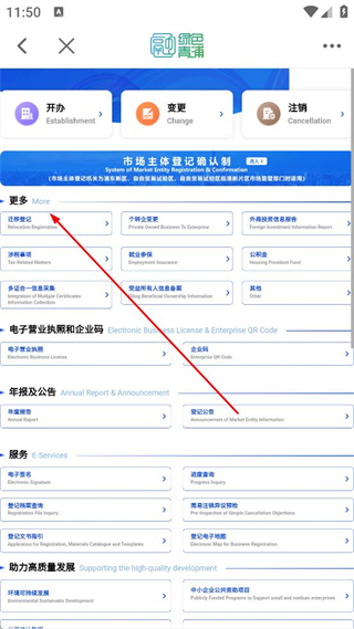 绿色青浦app企业服务界面截图