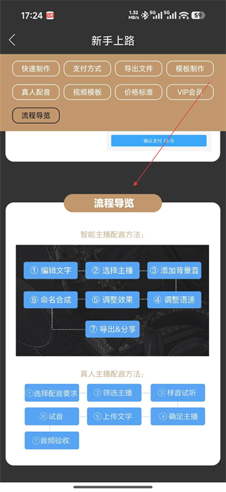 讯飞配音 制作流程示意图